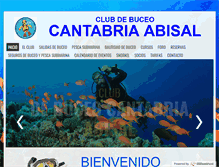 Tablet Screenshot of cantabria-abisal.com